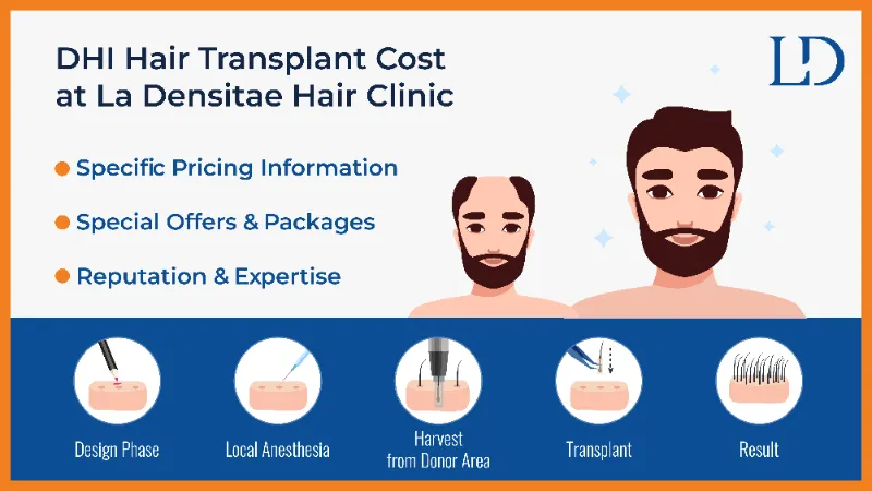 DHI Hair Transplant Cost at La Densitae Hair Clinic